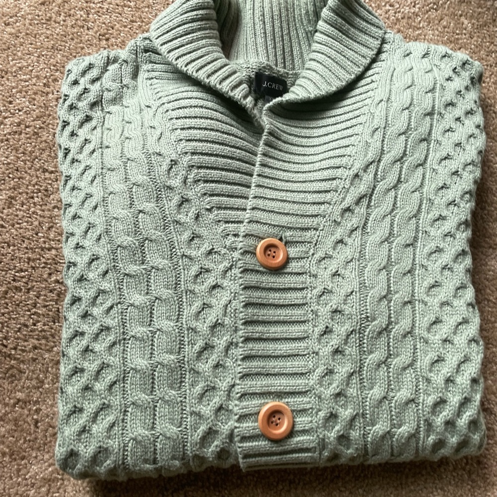 J. Crew Cardigan Green XL Mens